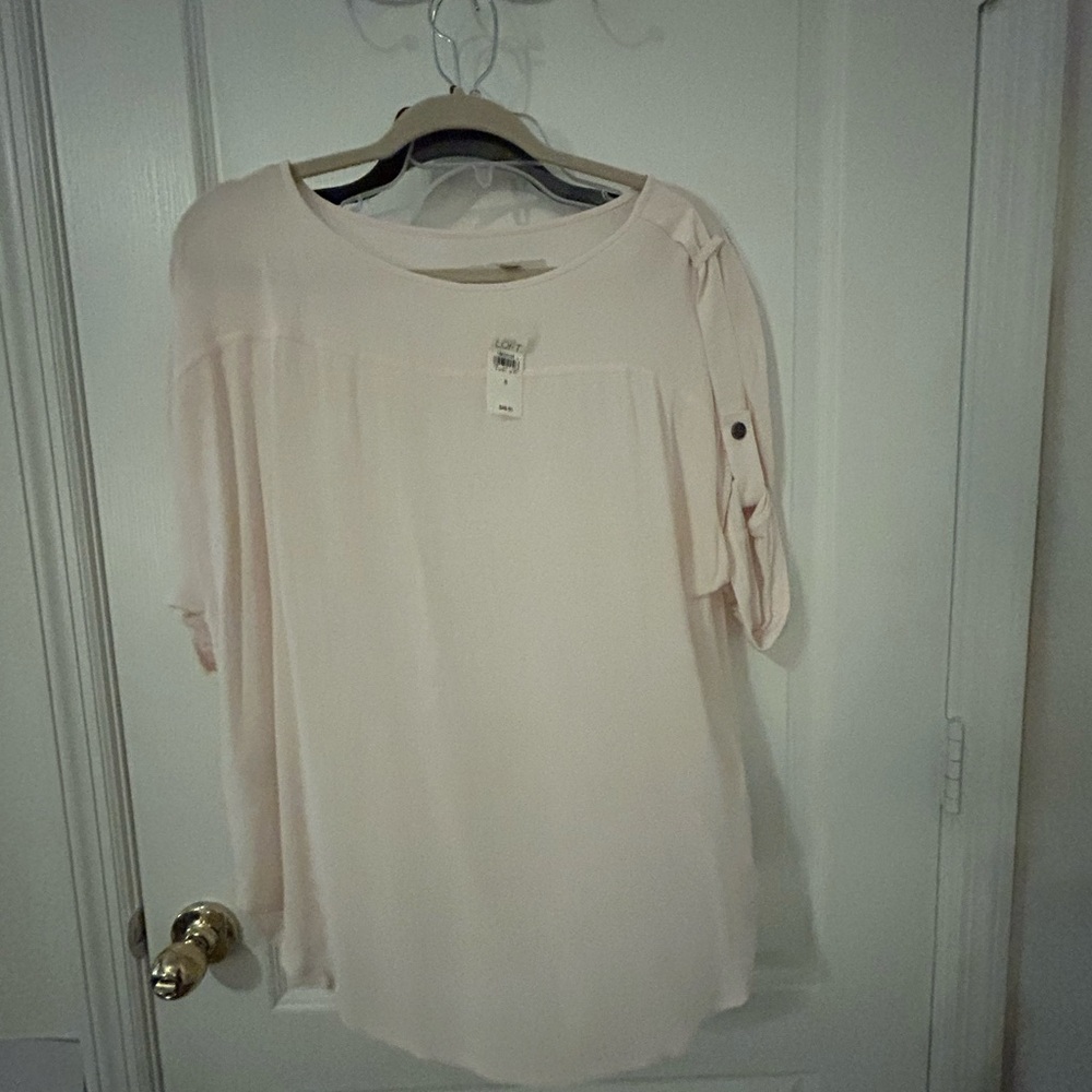 Pink 3/4 sleeve top NWT